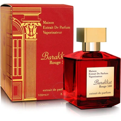 Fragrance World Ladies Barakkat Rouge 540 Extrait De Parfum Spray 3.4 oz Fragrances 6291108326428 In N/a