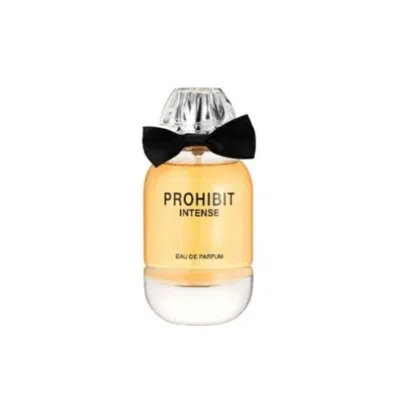 Fragrance World Ladies Prohibit Intense Edp Spray 3.38 oz (tester) Fragrances 0841726503960
