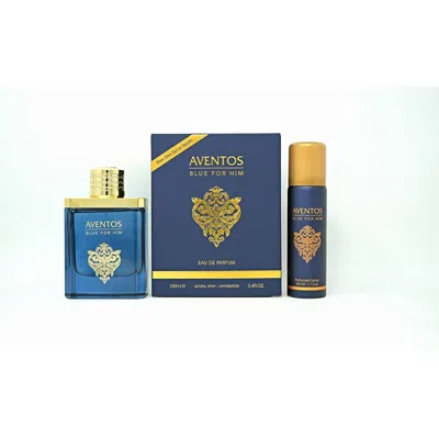 Fragrance World Men's Aventos Blue Gift Set Fragrances 6290360371092 In Multi