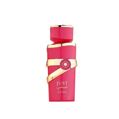 Fragrance World Unisex Just Lychee Edp 3.3 oz Fragrances 6290360377957 In Pink