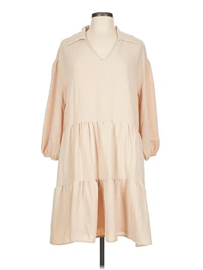 Pre-owned Fraiche By J Casual Dress In Brown