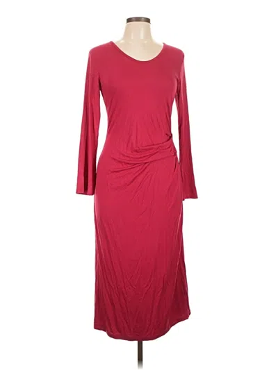 Pre-owned Fraiche By J Casual Dress In Burgundy