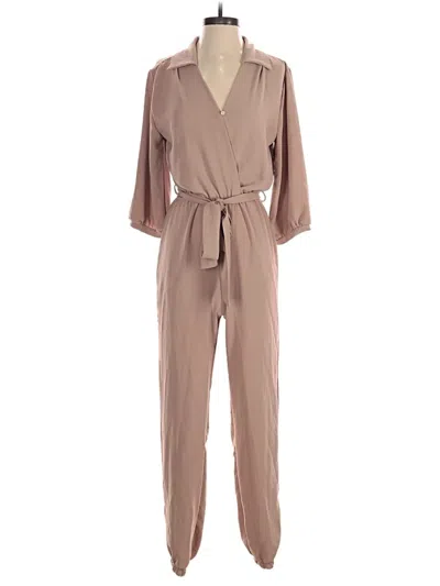 Pre-owned Fraiche By J Jumpsuit In Brown