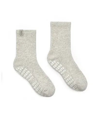 Fraise Classic Crew Grip Sock In Gray