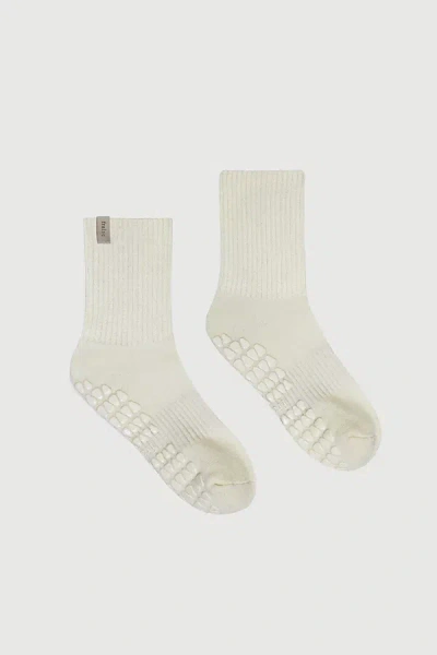 FRAISE CLASSIC CREW GRIP SOCK IN VANILLE, MEN'S AT URBAN OUTFITTERS