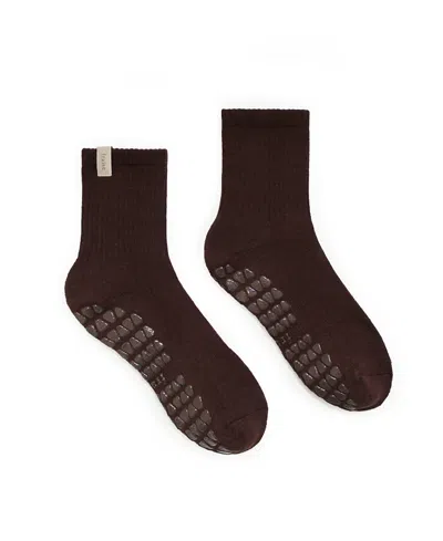 Fraise Classic Crew Grip Sock In Pink