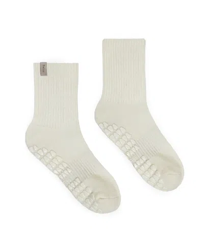 Fraise Classic Crew Grip Sock In White