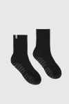 Fraise Graphite Classic Crew Grip Socks In Black