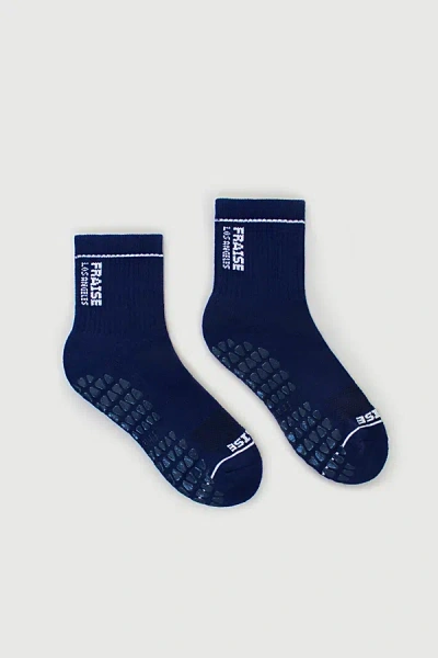 Fraise Men's Varsity Sport Grip Sock In Navy, Men's At Urban Outfitters In Blue
