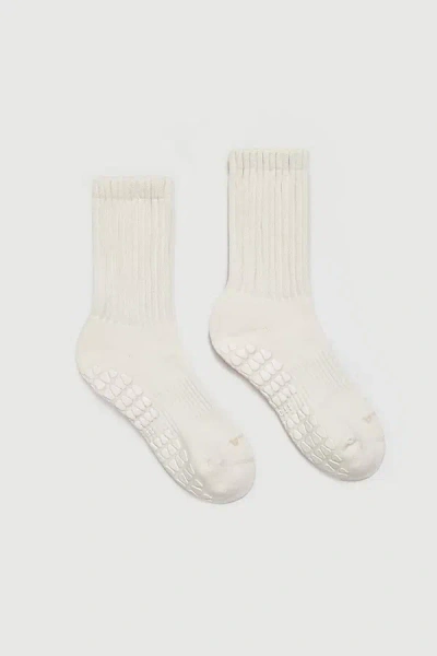 FRAISE PILATES SLOUCH GRIP SOCK IN IVORY, WOMEN'S AT URBAN OUTFITTERS