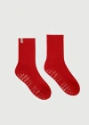 Fraise Premier Classic Crew Grip Socks In Red