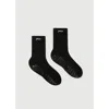 Fraise Script Grip Socks In Black