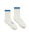 Fraise Striped Crew Grip Sock In Purple