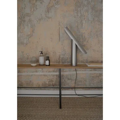Frama Contemporary Adjustible Metal Table Lamp In Steel