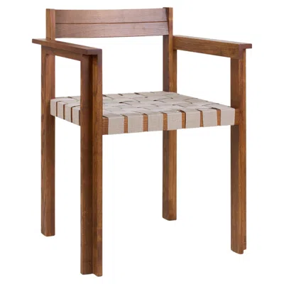 Pre-owned Frama Contemporary Armrest Chair 'symmetry' By Studio 0405 X , Honeh Ash Wood In Brown
