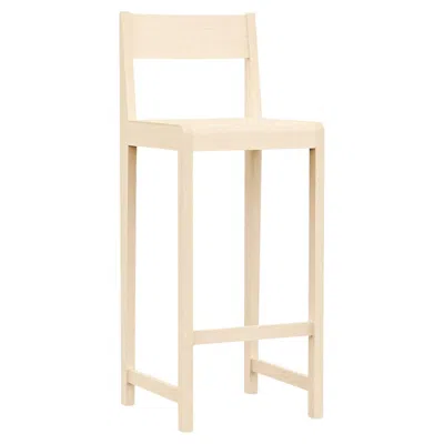 Pre-owned Frama Contemporary Bar Chair '01' By , Natural Birch, Seat H.76 In Brown