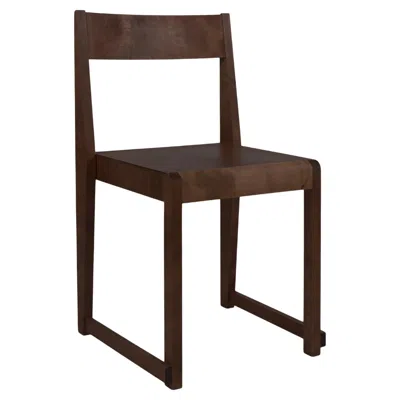 Pre-owned Frama Contemporary Chair '01' By , Dark Brown Birch