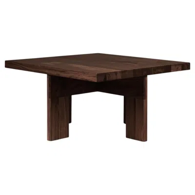 Pre-owned Frama Contemporary Coffee Table 'farmhouse' By , Dark Oak, Square In Brown