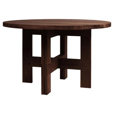 Pre-owned Frama Contemporary Dining Table 'farmhouse' By , Dark Oak, 120 In Brown
