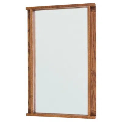 Pre-owned Frama Contemporary Mirror 'symmetry' By , Honey Ash Wood, Small In Brown