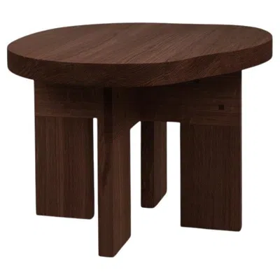 Pre-owned Frama Contemporary Side Table 'farmhouse' By , Dark Oak, Pond In Brown