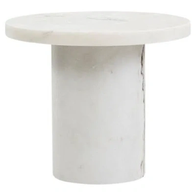 Pre-owned Frama Contemporary Side Table 'sintra' By , White Marble Edition, Large