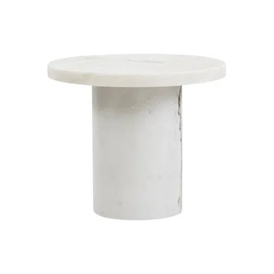 Pre-owned Frama Contemporary Side Table 'sintra' By , White Marble Edition, Small