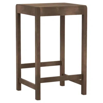 Pre-owned Frama Contemporary Stool '01' By , Dark Brown Birch, Seat H.65