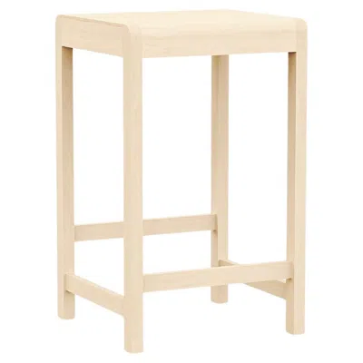 Pre-owned Frama Contemporary Stool '01' By , Natural Birch, Seat H.65 In Brown