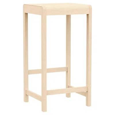 Pre-owned Frama Contemporary Stool '01' By , Natural Birch, Seat H.76 In Brown
