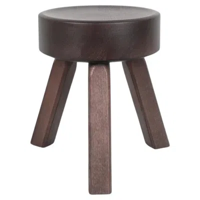 Pre-owned Frama Contemporary Stool 'aml' By Andreas Martin-löf X , Dark Pine In Brown