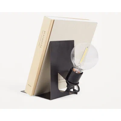 Frama Novelty Bookend Desk Lamp, Metal In Black