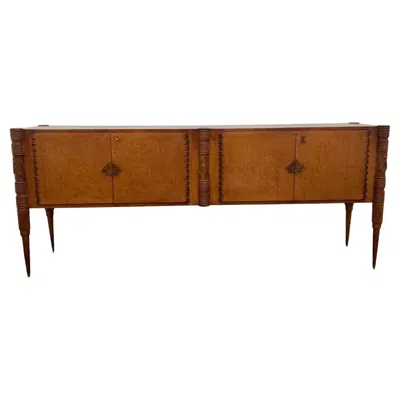 Pre-owned Frama Sideboard In Style Of Pierluigi Colli For , 1950s In Brown