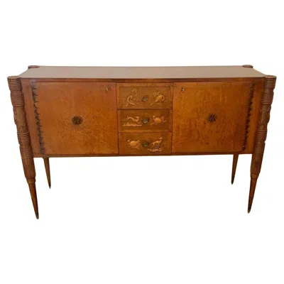 Pre-owned Frama Sideboard In Style Of Pierluigi Colli For Fratelli Marelli Cantù In Brown