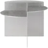 Frama Silver Rivet Side Table In Untreated Raw Alumin
