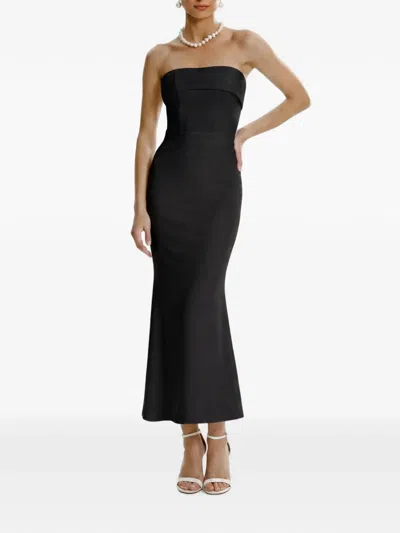 Framboise Asma Strapless Maxi Dress In Black