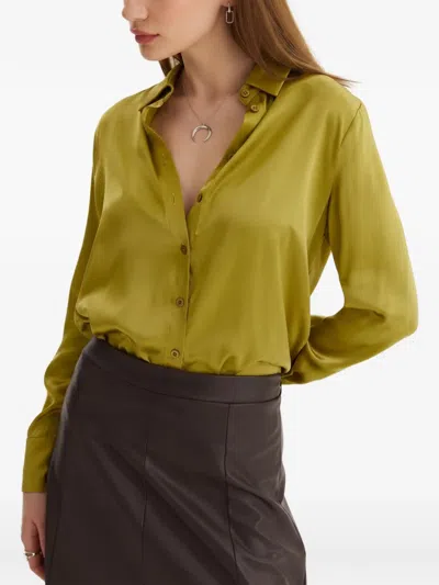 Framboise Fremont Silk Shirt In Yellow