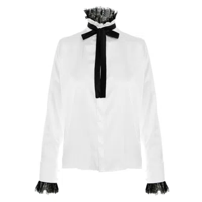 Framboise Women's Arizona White Silk Shirt