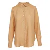 Framboise Women's Brown Sahara Linnen Shirt In Brown