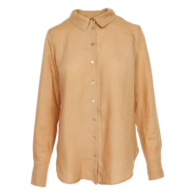 Framboise Women's Brown Sahara Linnen Shirt