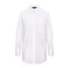 Framboise Women's Chess White Cotton Shirt In White