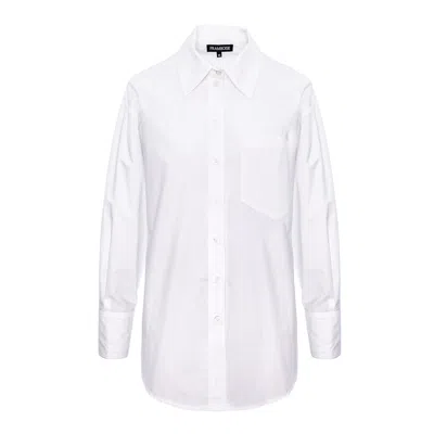 Framboise Women's Chess White Cotton Shirt
