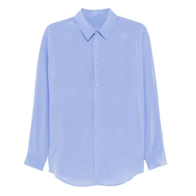 Framboise Women's Clariana Blue Silk Shirt