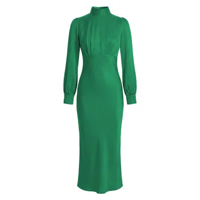 Framboise Women's Diara Elegant Green Midi Dress