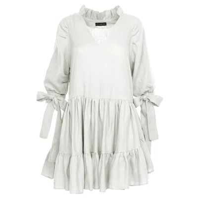 Framboise Women's Emuna Mini White Linen Dress