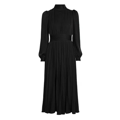 Framboise Women's Gennaro Elegant Black Midi Dress