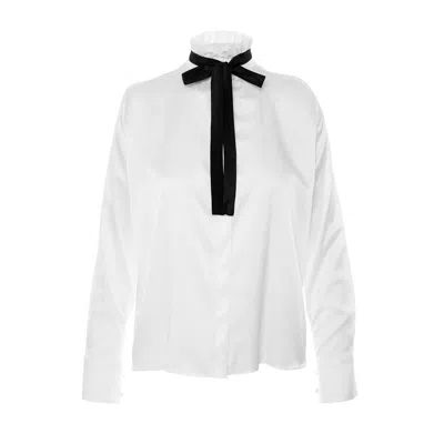 Framboise Women's Imelde White Silk Shirt