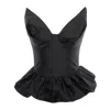 Framboise Women's Jocelyn Black Shantung Corset In Black