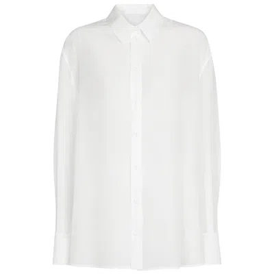 Framboise Women's Kairi White Silk Shirt