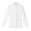 Framboise Women's Lilly White Cotton Shirt In White